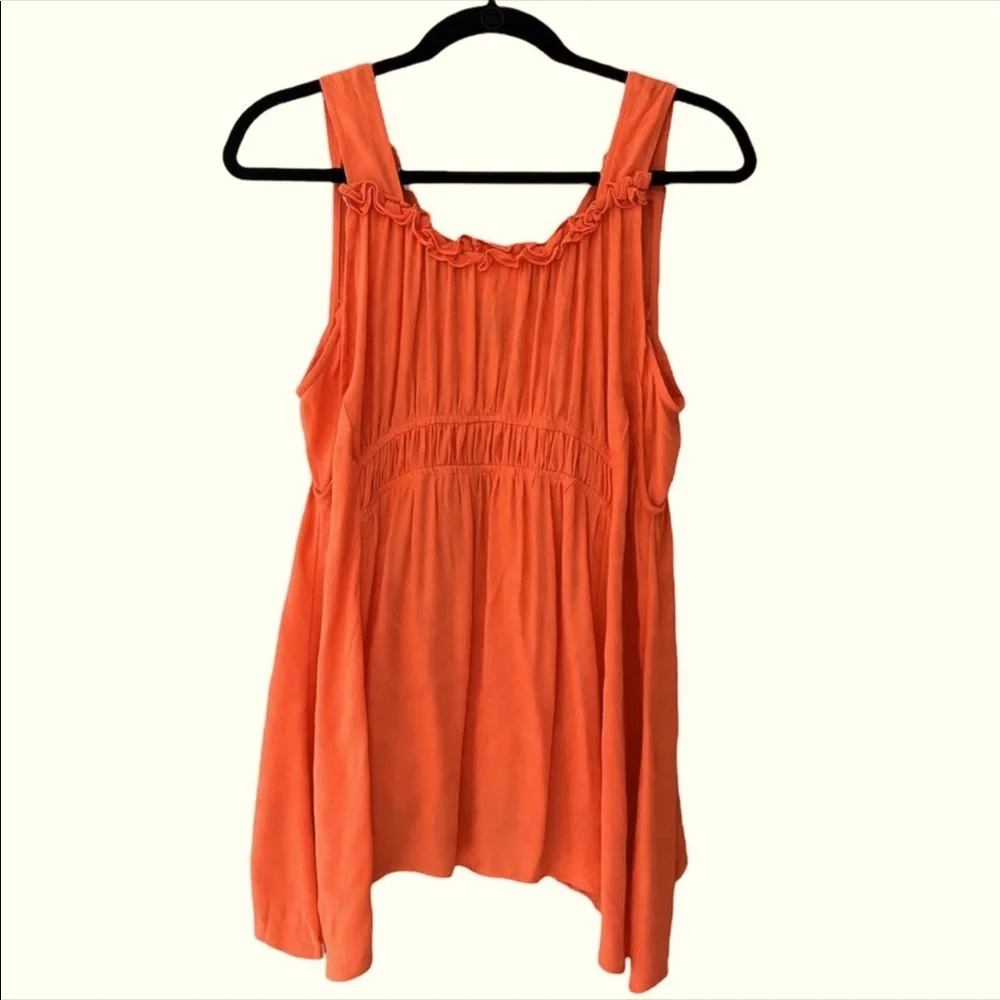 Anthropologie Maeve pale orange tank top. (JJ152) - Picture 2 of 6
